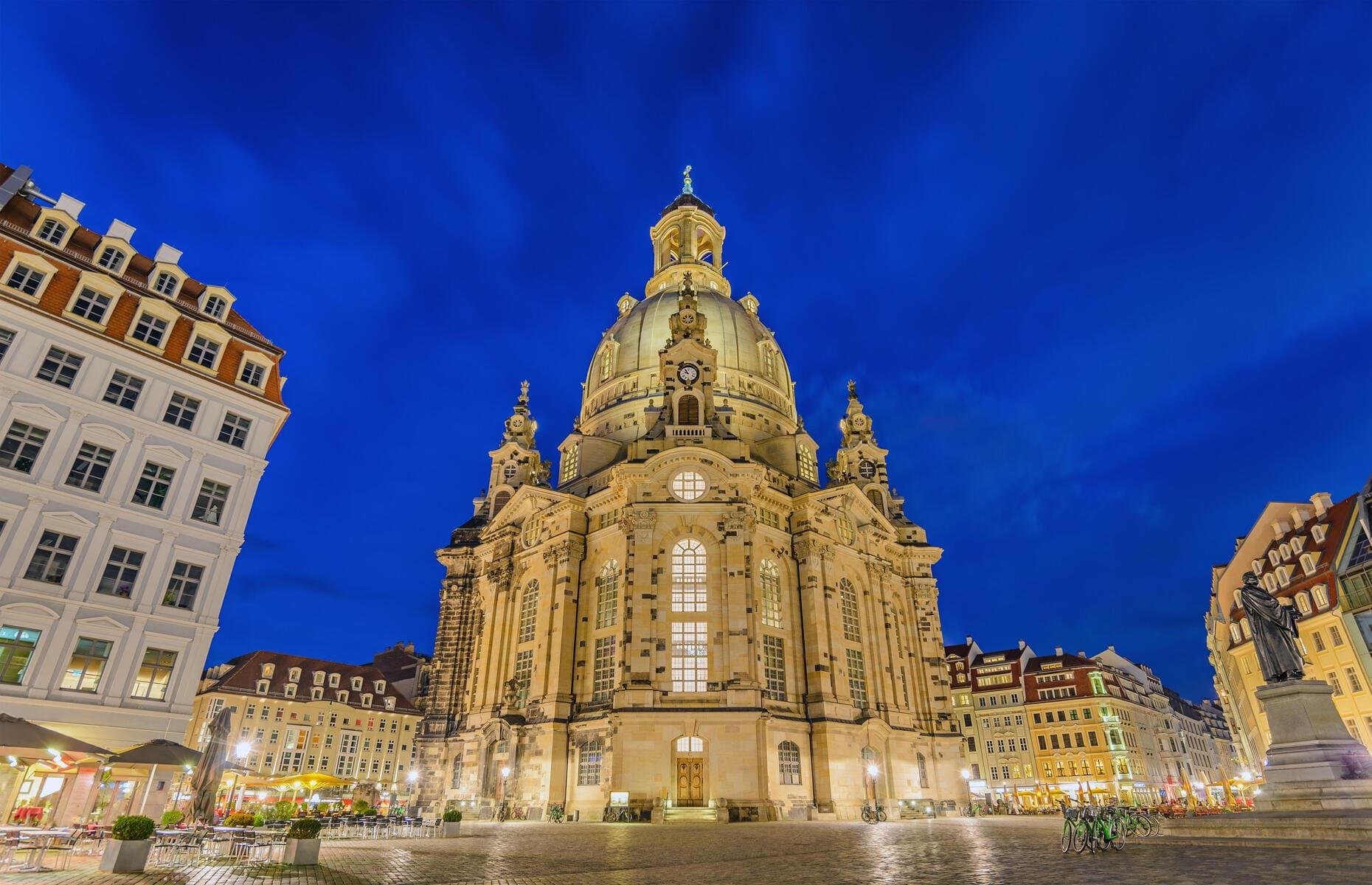 Now: Dresden Frauenkirche